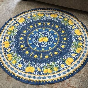 Giwawa Blue Lemon Tablecloth Round